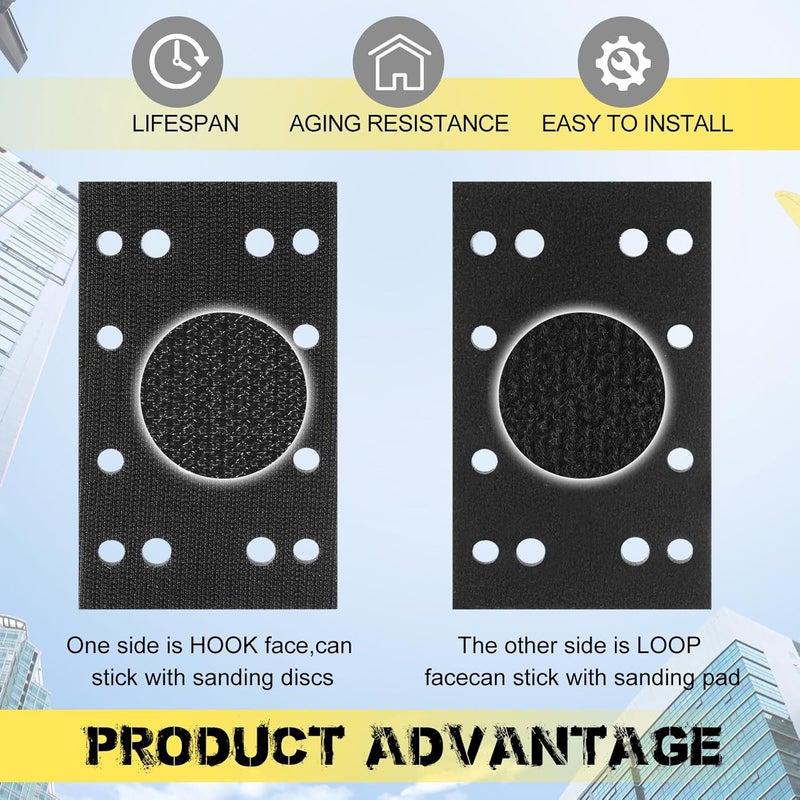 Dimsile 2 Pcs Soft Black Foam Sanding Pads Interface Sander Backing Pad Compatible with Festool RS400 LS130 Sander, 80 x 133 x 12 mm - Image 3